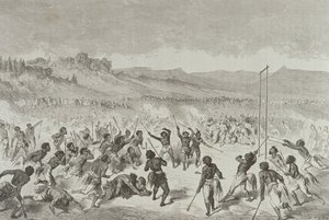 Choctaw Indians Playing a Ball Game in the 1850s, from 